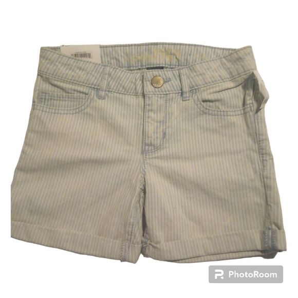 ✨ NWT Gap kids adjustable waist striped denim shorts - Picture 1 of 13